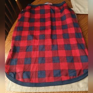 Dearfoams Blue Red Plaid Xl (Large Breed) Soft Dog/pet Shirt